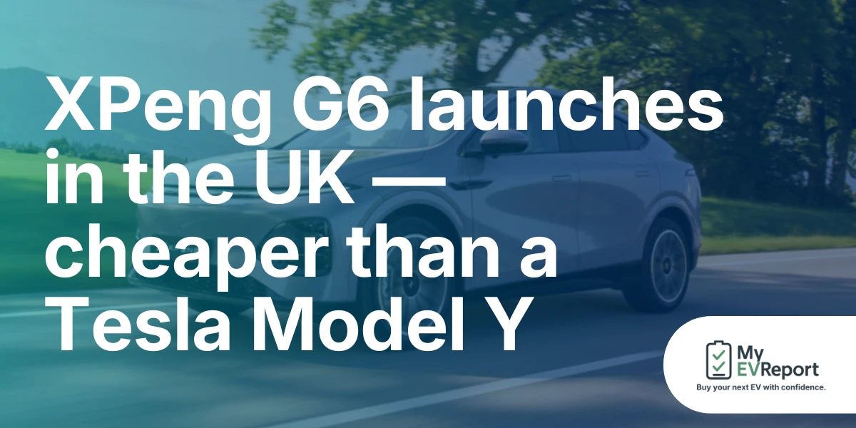 XPeng G6 launches in the UK — cheaper than a Tesla Model Y
